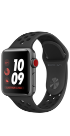 Apple Watch 38mm Nike+ Series 3 GPS + Cellular Space Gray Aluminum Case with Anthracite/Black Nike Sport Band (MTGJ2)