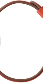 Apple Watch 38mm Stainless Steel Case with Red Classic Buckle (MMF82)