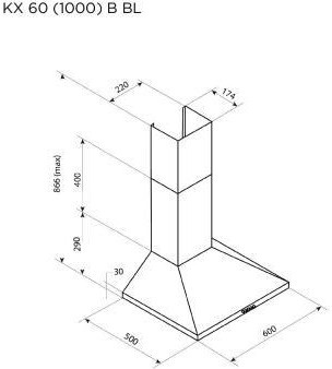 Pyramida KX 60 (1000) B BL