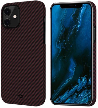 Pitaka MagEZ Case Twill for iPhone 12 mini Black/Red (KI1203)