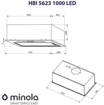 Minola HBI 5623 WH 1000 LED