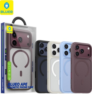 Blueo Ape Anti-Drop Basic Matte Magnetic Case for iPhone 18 Pro  Max/ 17 Pro Max Cherry (Burgundy)