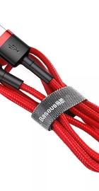 Baseus Cafule Lightning 2.4A (0.5m) Red/Black (CALKLF-A19)