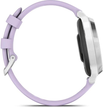 Garmin Lily 2 Active Silver with Purple Jasmine Silicone Band (010-02891-01)