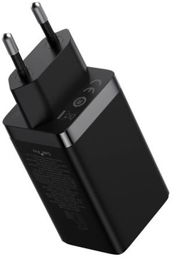 Baseus GaN5 Pro Fast Charger 2C+U 65W Black w/Type-C to Type-C (CCGP120201)