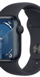 Apple Watch Series 9 GPS 41mm Midnight Aluminum Case With Midnight Sport Band - S/M (MR8W3)