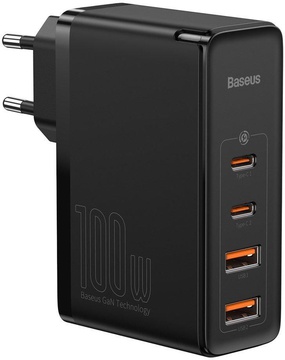 Baseus GaN2 Pro Q.C 2C + Charger Type-C Cable 100W Black (CCGAN2P-L01)