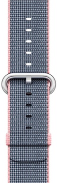 Apple Woven Nylon for Watch 42mm/44mm/45mm/46mm/49mm Light Pink/Midnight Blue (MNKG2)