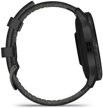 Garmin Venu 3 Slate S. Steel Bezel w. Black Case and Leather Band (010-02784-52/02)