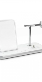 Zens Stand + Dock + Watch Aluminium Wireless Charger 10W White (ZEDC07W/00)