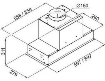Best Chef Space box 1000 black 60 (4F481B2L7E)