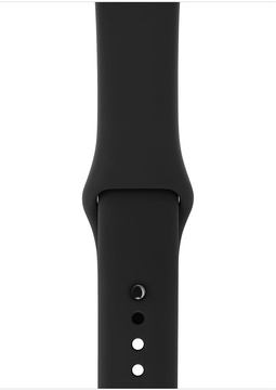 Apple Watch 38mm Series 3 GPS + Cellular Space Gray Aluminum Case with Black Sport Band (MTGH2)