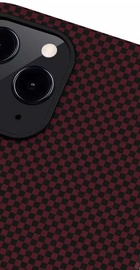 Pitaka MagEZ Case Plain for iPhone 12/12 Pro Black/Red (KI1204P)