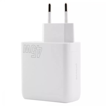 Proove Silicone Power 45W (Type-C + USB) White