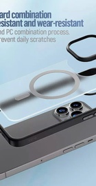 Blueo Frosted Anti-Drop Case for iPhone 15 with MagSafe Black