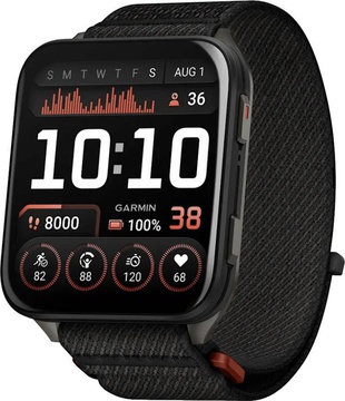 Garmin Venu X1 Black with Slate Titanium Caseback and Black ComfortFit Nylon Band (010-02980-00/02)
