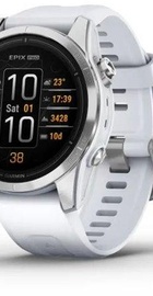 Garmin Epix Pro Gen 2 42mm Silver w. Whitestone Band (010-02802-00/01)