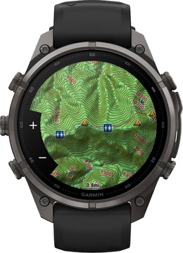 Garmin Fenix 9 Pro inReach 47mm Carbon Gray DLC Titanium w. Black/Pebble Gray Silicone B. (010-04336-10/11)