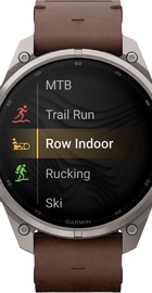 Garmin Fenix 9 Pro inReach 47mm Titanium with Walnut Leather Band (010-04336-40/41)
