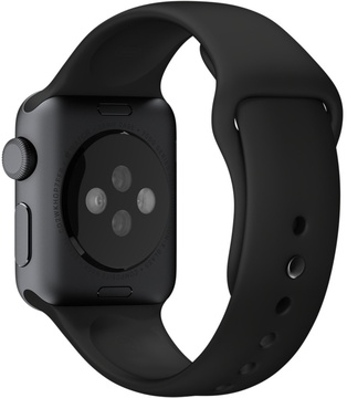 Apple Watch 42mm Series 3 GPS Space Gray Aluminum Case with Black Sport Band (MQL12)