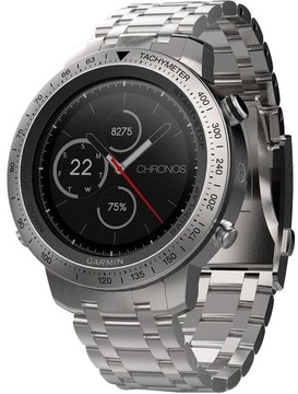 Garmin fenix Chronos Steel with Brushed Stainless Steel Watch Band (010-01957-02)