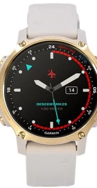 Garmin Descent Mk2S Light Gold with Light Sand Silicone Band (010-02403-01)