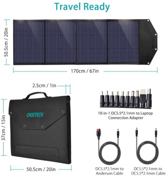 Choetech Solar panel 100 Watt (SC009)