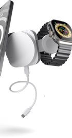 Zens 2-in-1 MagSafe + Watch Travel Charger White (ZEDC24W/00)