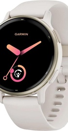 Garmin vivoactive 5 Cream Gold Aluminum Bezel with Ivory Case and Silicone Band (010-02862-11)
