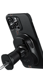 Pitaka MagEZ Car Mount Pro 2 Qi2 Car Vent Black (CM2402N)