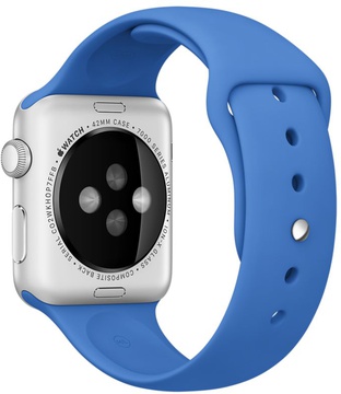 Apple Watch Sport 42mm Silver Aluminum Case with Royal Blue Sport Band (MMFM2)