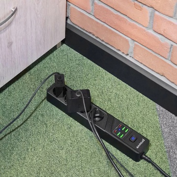 Proove Power Socket Black, 4 розетки, 2xUSB-C, 4xUSB, 2м (P-04)