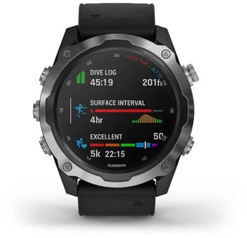 Garmin Descent Mk2 Stainless Steel with Black Band (010-02132-00)