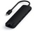 Satechi Aluminum Type-C Slim Multi-Port with Ethernet Adapter Black (ST-UCSMA3K)