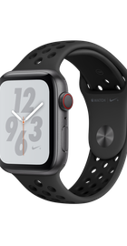 Apple Watch Nike+ Series 4 GPS + Cellular 44mm Space Gray Aluminum Case with Anthracite/Black Nike Sport Band (MTXE2, MTXM2)