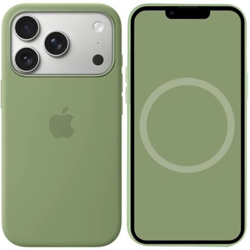 Apple iPhone 17 Pro Max Silicone Case with MagSafe Light Moss (high copy)