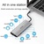 WIWU Alpha 11 in 1 (USB-C to HDMI+VGA+3xUSB3.0+USB2.0+USB-C+RJ45+SD+TF Card+3.5mm Headphone) Silver
