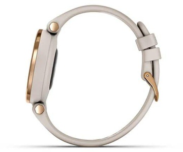 Garmin Lily Rose Gold Bezel with Light Sand Case and Silicone Band (010-02384-11)