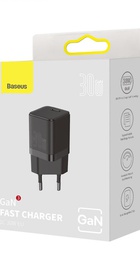 Baseus GaN3 Fast Charger Type-C 30W Black (CCGN010101)