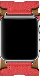 Apple Watch Hermes Leather Double Buckle Cuff 38mm/40mm/41mm/42mm Rose Jaipur Epsom (MNHT2)