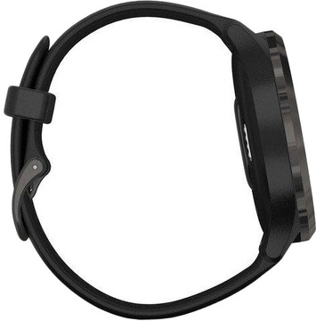 Garmin Vivomove 3 Slate Stainless Steel Bezel w. Black and Silicone B. (010-02239-01)