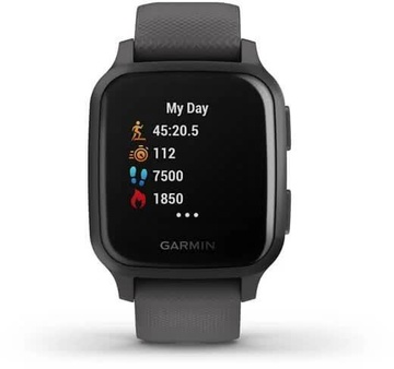 Garmin Venu SQ Slate with Gray Band (010-02427-10)