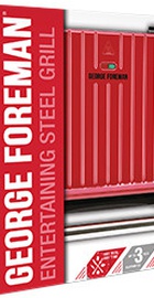 George Foreman Steel Grill Entertaining 25050-56