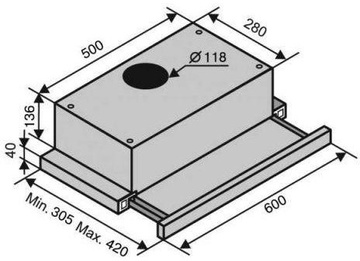 Ventolux GARDA 60 INOX (800) SMD LED