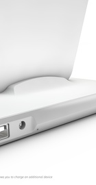 Zens Stand + Dock + Watch Aluminium Wireless Charger 10W White (ZEDC07W/00)