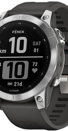 Garmin Fenix 7 Silver with Graphite Band (010-02540-00/01)