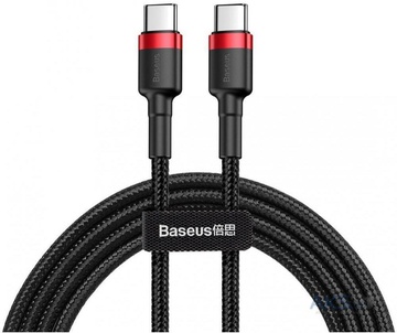 Baseus Cafule Series Type-C PD2.0 60W Flash charge Cable 20V 3A 1m Red black (CATKLF-G91)