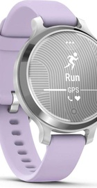Garmin Lily 2 Active Silver with Purple Jasmine Silicone Band (010-02891-01)