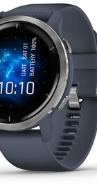 Garmin Venu 2 Silver Bezel with Granite Blue Case and Silicone Band (010-02430-10/00) (UA)