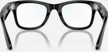 Ray-Ban Meta Wayfarer Shiny Black Frame Clear Lenses (RW4006 601/SB 50-22)